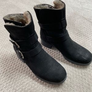 WHITE MOUNTAIN Women's Chastity Ankle Boots Black Size 8.5 New without box